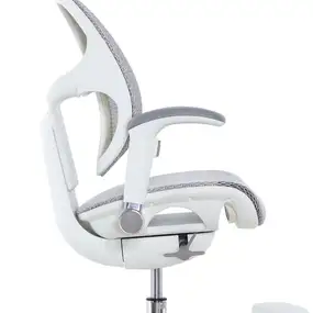 Детское эргономичное кресло Falto ORTO (корсетная спинка, слайдер, подлокотники 3D, сетка, белый)