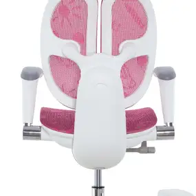 Детское эргономичное кресло Falto ORTO (корсетная спинка, слайдер, подлокотники 3D, сетка, розовый)