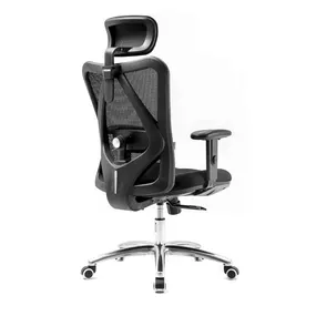 Эргономичное кресло Falto Viva (2D поясничный упор, сетка, ткань, чёрный)