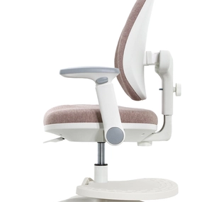 Детское эргономичное кресло Falto KIDS MAX DUO-P, ППУ латекс, спинка корсет, подножка, подлокотник 3D, обивка (розовый)