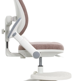 Детское эргономичное кресло Falto KIDS MAX DUO-P, ППУ латекс, спинка корсет, подножка, подлокотник 3D, обивка (розовый)