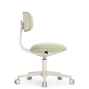 Эргономичное кресло Falto Rookie Plus (поворот спинки, ткань, каркас светлый, зелёный)