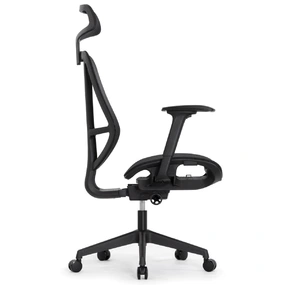 Эргономичное кресло Falto HOP ECO (удлинённое сиденье, сетка, чёрный)