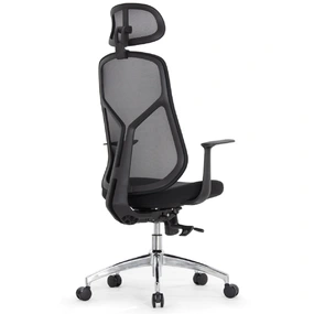 Эргономичное кресло Falto КУРАЖ LUX (сетка, ткань, чёрный)