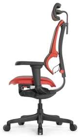 Геймерское кресло Falto IOO Ultra Game (наклон вперёд, сета, чёрный с красным)