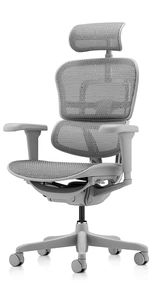 Эргономичное кресло Falto Ergohuman 2 Ultra (наклон вперёд, сетка, серый)