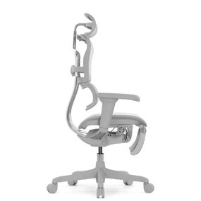 Эргономичное кресло Falto Ergohuman 2 Ultra с подножкой (наклон вперёд, сетка, серый)