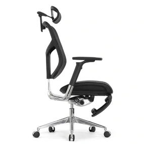 Эргономичное кресло Falto Star 2 с подножкой (подлокотники 6D (360), сетка, цвет чёрный)