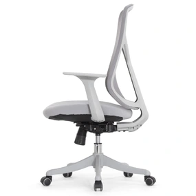 Эргономичное кресло Falto Кураж (без подголовника, сетка, ткань, серый)