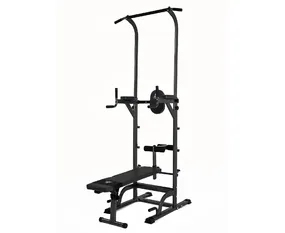 Турник/пресс/брусья DFC G-series с прямой скамьей с валиками