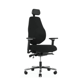 Эргономичное кресло Falto SMART T LONG (удлинённое сиденье, надувной поясничный упор, ткань, чёрный)